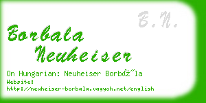 borbala neuheiser business card